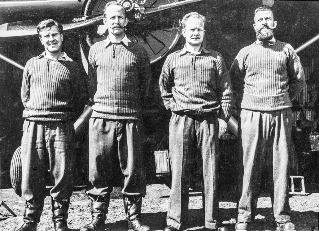 L to R – SQN LDR Leckie, PLT OFF Seaton, SGT Sunberg, SGT Johanson (Doug Leckie Collection)