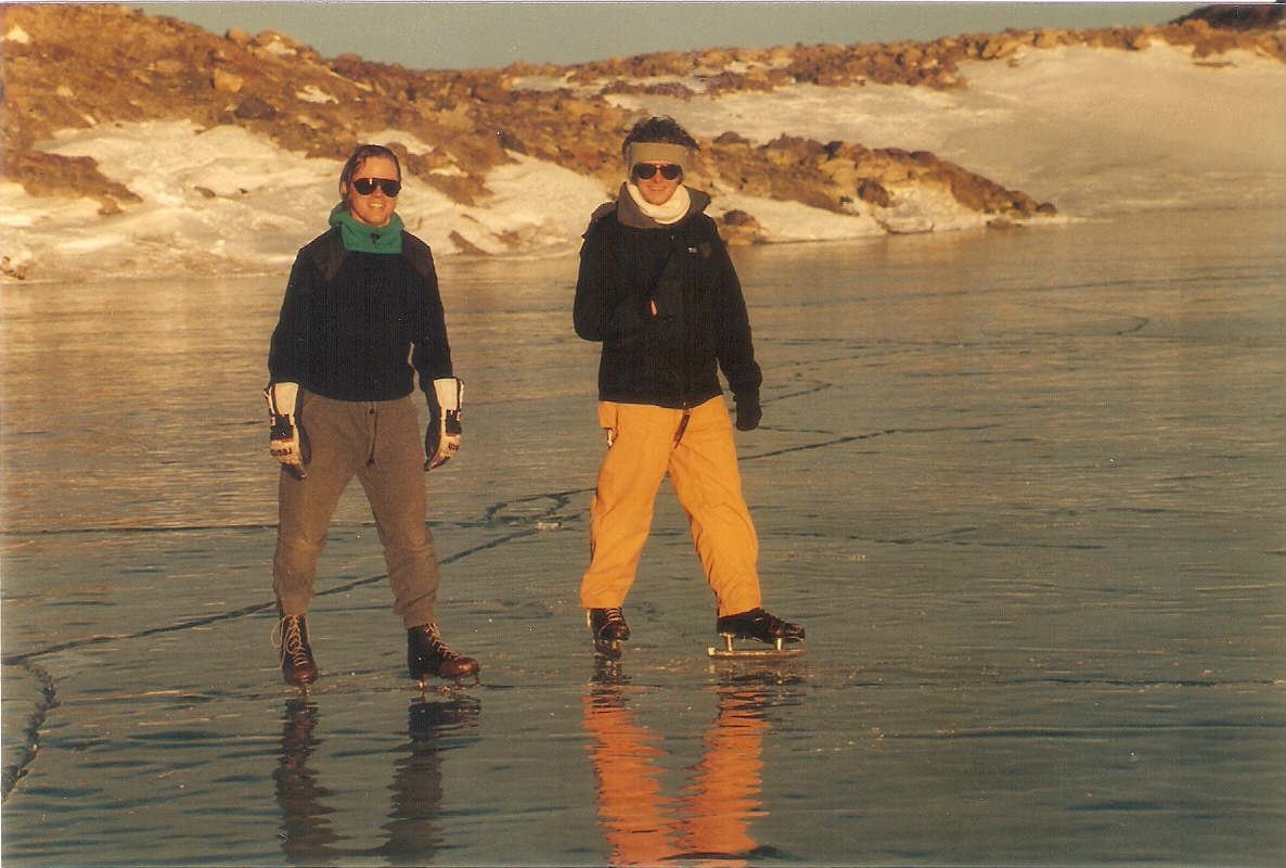 Ice skating