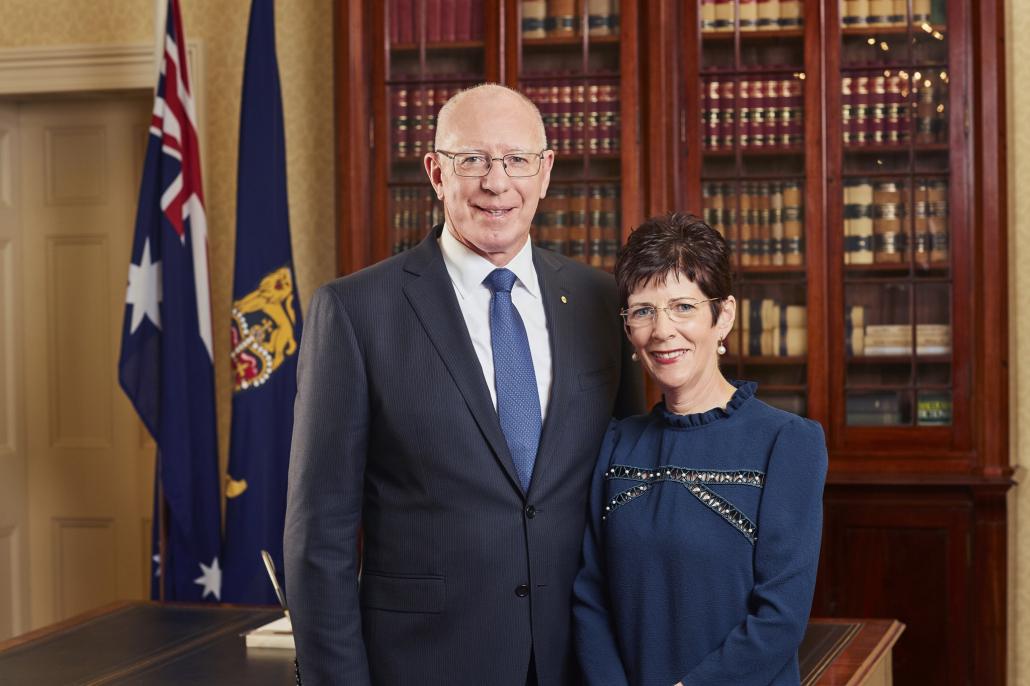 His Excellency General the Honourable David Hurley AC DSC Retd and Her Excellency Mrs Linda Hurley