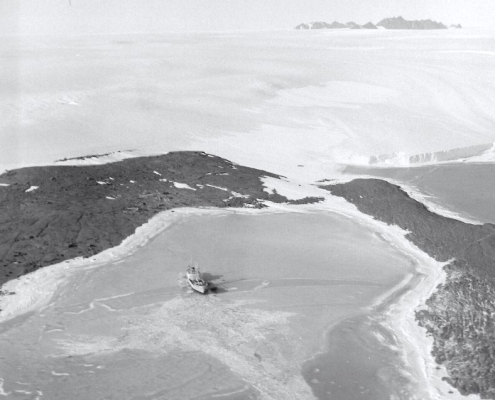 Kista Dan in Horseshoe Harbour for the first time. (Photo: Phil Law)