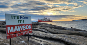 RSV Nuyina at Mawson, V3 2023-24