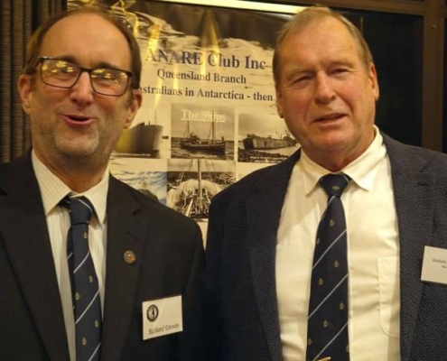 Qld secretary Richard Unwin and President Graham Pryde